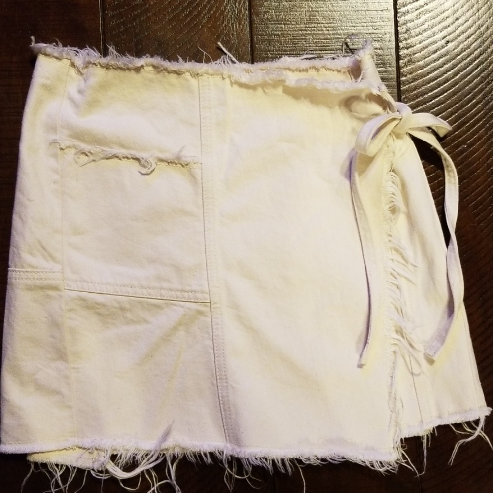 Urban Outfitters Nude Denim Skirt